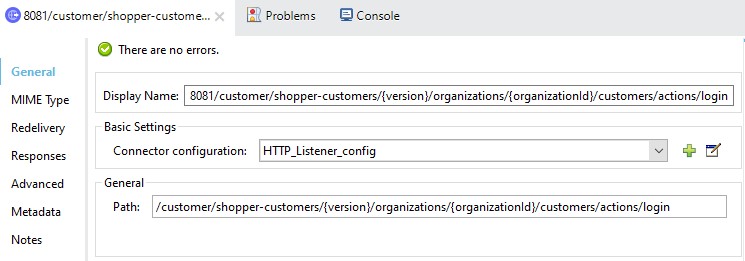 [General (一般)] タブの Authorize Customer 操作設定